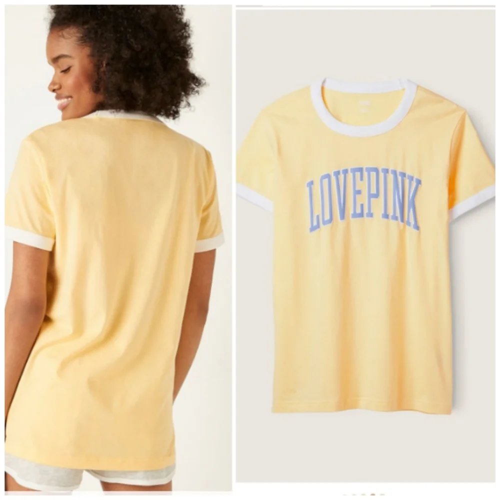 VS PINK RINGER TEE & HERITAGE SHORTS SET - Picture 4 of 14